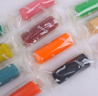 Offre Spéciale 12 couleurs pâte à modeler pâte à modeler ensemble avec 3 pièces moule dans un tube en plastique bricolage jouet fournitures pour enfants 175g pâte à modeler douce