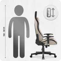 Chaise de jeu ergonomique de qualité supérieure, de niveau professionnel, en gros, Anji PC, réglable en 2D, beige, chaise de bureau pour le jeu