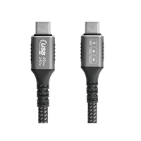 Cable USB Tipo-C de 80 Gbps en Oferta, Carga Rápida de 240 W, Pantalla 8K, Ángulo Recto, Blindaje Trenzado, Cubierta de Nailon, para Teléfono Móvil y Computadora