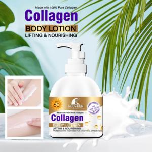 ROUSHUN <span class=keywords><strong>Lait</strong></span> Corporel Hydratant et Lissant 100% Pur Collagène et Acide Hyaluronique, Effet Lifting, pour Peaux Sèches, Rugueuses et Ternes, Protection Solaire - Product Image 3