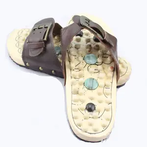 Houten sandaal massager acupressuur schoenen acupunctuur massage slippers