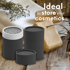 Black White Kraft Salt/<strong>Pepper</strong>/Loose Powder Paper Shaker Tube Lid <strong>Packaging</strong> Cosmetic Bottle Aluminum Foil Lining Custom Skin Care - Product Image 6