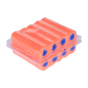 Rouleau de peinture miniature en polyester orange de 4 pouces pour usage industriel, bricolage et OEM, épaisseur de fibres de 15 mm, idéal pour la peinture murale - Vente chaude - Product Image 3