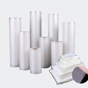 Sellado de bolsas selladoras al vacío texturizadas en rollos, bolsa de embalaje, bolsa enrollable en relieve para envasado de alimentos, bolsas de vacío retráctiles de PE en relieve - Product Image 1