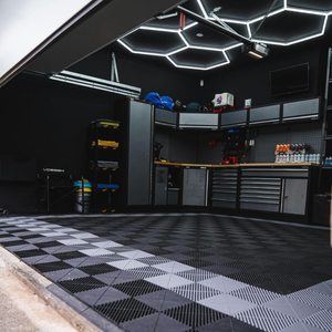 Lámpara de Techo LED de Panal SUEZ para Taller, Oficina, Hotel y Garaje - Impermeable IP54, Garantía de <span class=keywords><strong>3</strong></span> Años - Product Image 3