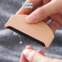Râpe à vêtements classique en bois de hêtre, portable, pour l'élimination rapide des bouloches