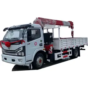 Le mini camion hydraulique de boom de collecte de dongfeng sany 5 tonnes a monté le camion monté par grue