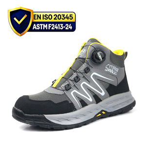 Bottes <span class=keywords><strong>de</strong></span> <span class=keywords><strong>Sécurité</strong></span> Industrielles pour Hommes, <span class=keywords><strong>Chaussures</strong></span> <span class=keywords><strong>de</strong></span> Travail à Embout en Acier pour Randonnée en Plein Air, Semelle Extérieure en Caoutchouc Antidérapante - Product Image 1