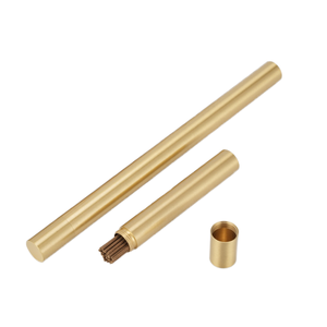 Tubo de Almacenamiento de Incienso Aromático CHENLANG 6062 de Latón Satinado, Portátil, Duradero, Ecológico, Contenedor de Fragancia Multi-Regional - Product Image 1