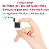 Tiny 2CH Mini relé interruptor de Control remoto normalmente abierto cerrar interruptores inalámbricos botón disparador interruptor remoto 433 MHz