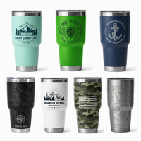 Mug de voyage isotherme en acier inoxydable de 30 oz pour le camping, le bureau, impression personnalisée, sans BPA, écologique, tasse d'extérieur