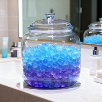 Vente en gros en usine récipient de stockage de nourriture en plastique 92.5L pot avec couvercle boîte incassable en acrylique PC transparente pour ménage hôtel mariage