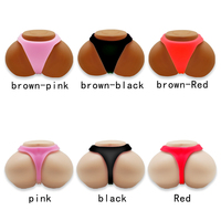 Jouet souple à presser, cadeau fantaisie amusant, mini-balle anti-stress rose en forme de fesses, taille paume de la main