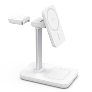 2024 nuevo <span class=keywords><strong>cargador</strong></span> inalámbrico 3 en 1 magnético de 23W de ángulo ajustable de escritorio con <span class=keywords><strong>cargador</strong></span> de reloj <span class=keywords><strong>MFI</strong></span> desmontable - Product Image 4