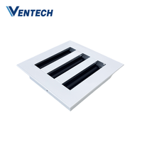 Diffuseur linéaire réglable à 3 fentes en aluminium pour conduits d'air conditionné Ventech HVAC
