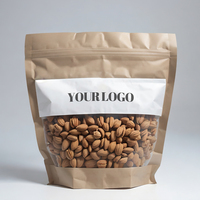 2024 Sac Alimentaire Séché Tendance, Sachet D'Emballage Refermable en Plastique pour Noix de Cajou, Pochette Verticale