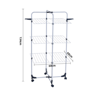 Cintre pliable professionnel 30M 3 niveaux de type tour en métal accrocher des supports à vêtements secs support de séchage en tissu support extérieur