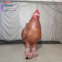 Déguisement Adulte Sauter costume Cosplay Fête Gonflable Coq poule cocu costume de poulet