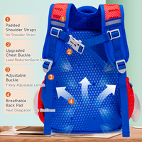 Sac à dos ultra-léger respirant et imperméable à motif fusée pour enfants, filles, garçons, bébés, voyages en plein air