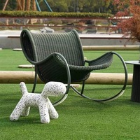 Chaise de loisirs pour balcon, canapé d'extérieur, chaise à bascule en rotin tressé, ensemble table et table à thé, jardin, imperméable, bain de soleil, moderne, aluminium