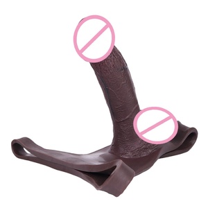 SXXY Ultra 8.46Inch Realistic Penis Sleeve Thongs Strap on Hollow <b>Dildo</b> Male Strap on Dick Extender Sex Toys Delay Ejaculation - Product Image 6