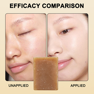 Savon en barre au <span class=keywords><strong>lait</strong></span> <span class=keywords><strong>de</strong></span> chèvre marque privée, nourrissant et <span class=keywords><strong>exfoliant</strong></span> à l'avoine pour une hydratation apaisante et un nettoyage doux - Product Image 5