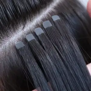 Raw virgin remy Cambodian hair thickness bottom mini micro tape in real human hair extensions in Dubai