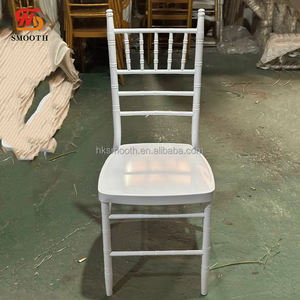 SMOOTH Factory Wholesale <b>Stackable</b> <b>Outdoor</b> Wedding Decoration White Metal Iron Chiavari <b>Chair</b> - Product Image 1