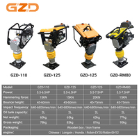 GZD Compacteur vibrant à moteur essence Robin Lifan personnalisé pour le compactage du sol et du sable