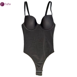 Body gainant sans couture pour femme avec soutien-gorge intégré, contrôle <span class=keywords><strong>du</strong></span> ventre, fermeture réglable à crochets et laçage au <span class=keywords><strong>dos</strong></span> - Product Image 2