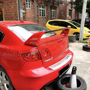 Aileron arrière pour Mazda 3 2006 07 2008 09 2010 11 2012 2013, matériau ABS, aspect fibre de carbone, accessoires sportifs, kit carrosserie - Product Image 4