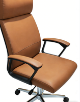 Chaise de conférence exécutive moderne à dossier haut, réglable en hauteur, avec base pivotante, pour usage commercial dans les hôpitaux, les hôtels, les bureaux et les maisons