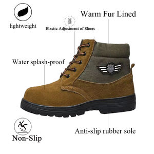 Wholesale Classic Lace-Up Leather Ankle <strong>Boots</strong> Men'<strong>s</strong> <strong>Women's</strong> Winter Hiking <strong>Combat</strong> <strong>Boots</strong> Comfortable Outdoor Warm Snow Shoes - Product Image 6