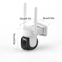 Caméra de sécurité solaire OiKay 5W 4G avec batterie rechargeable, extérieure, 2K 3MP, audio bidirectionnel, enregistrement en boucle sur le cloud 24h/24