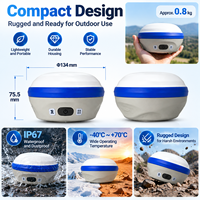 Penerima AR GNSS RTK Presisi Tinggi 1408 Kanal Multi Band GPS BDS Peralatan Survei IMU Tilt CORS Sistem RTK