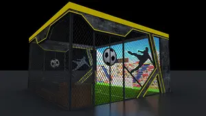 Gooest simulator sepak bola interaktif permainan sepak bola interaktif untuk pusat olahraga dan pusat kebugaran