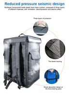 Sac à dos publicitaire rectangulaire HD 18,5 pouces pour extérieur, durable, avec écran LCD WiFi et batterie 60000 mAh, autonomie de 7 heures
