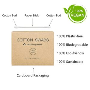 300 cotons-tiges de nettoyage multi-usages avec pointes rondes/affûtées et bâtonnets en bambou pour l'électronique - Product Image 4