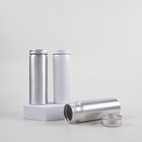 Bouteille en aluminium sans BPA pour capsules de suppléments vitaminiques, emballage métallique vide, conteneur pour pilules