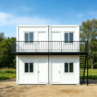 Maison en conteneur préfabriquée, design moderne de 20 pieds, solutions de logement temporaire pour cabine portable