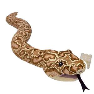 Eco friendly Custom Simulation Python yellow snake stuffed animals