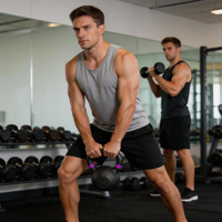 Ensemble de kettlebells en fonte de 2 kg à 24 kg, kettlebells de qualité compétition avec poignée codée par couleur pour l'entraînement en salle de sport