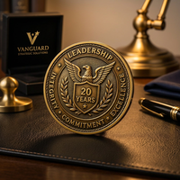 Pièce de monnaie commémorative ronde en métal personnalisée, gravée et imprimée en typographie, avec logo, pour souvenir d'entreprise ou cadeau