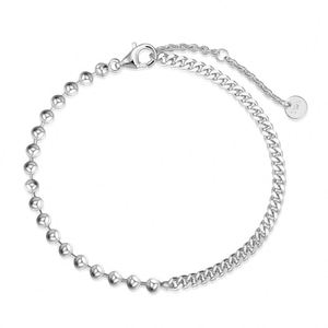 Dylam Personalized Fashion Design Fine Jewelry 14K Gold Rhodium Plated 925 Silver <b>Beads</b> Chain Link Chain Jewellery Bracelets - Product Image 1