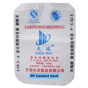 Bolsa <span class=keywords><strong>de</strong></span> Polipropileno Personalizada para Cemento, Mortero y Concreto, 50 kg, 40 kg, Vacía, PC42.5, <span class=keywords><strong>Precio</strong></span> por Paquete - Product Image 1