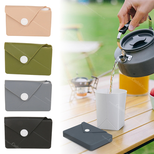Vasos Plegables de Silicona Reutilizables Libres de BPA para Acampar, Viajar, Vasos Plegables Portátiles Pequeños - Product Image 2