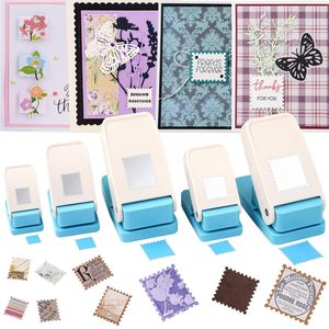 Perforatrice de papier personnalisée, outil de loisirs créatifs, perforatrice rectangulaire pour cartes, perforatrice carrée pour étiquettes - Product Image 1