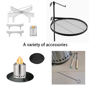 Brasero de Table en Gros sur Pied Foyer à Bois Portable en Acier Inoxydable Brasero de Table Solo Sans Fumée - Product Image 5