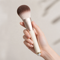 Ensemble de 12 pinceaux de maquillage professionnels de luxe, pochette de voyage, poils synthétiques vegan, logo personnalisé, marque privée, forme ronde/tambour