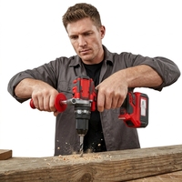 Perceuse à percussion sans fil sans balais 20V 4.0Ah, mandrin 13mm, 160N.m pour le perçage du bois, de l'acier et du béton, logo personnalisé OEM